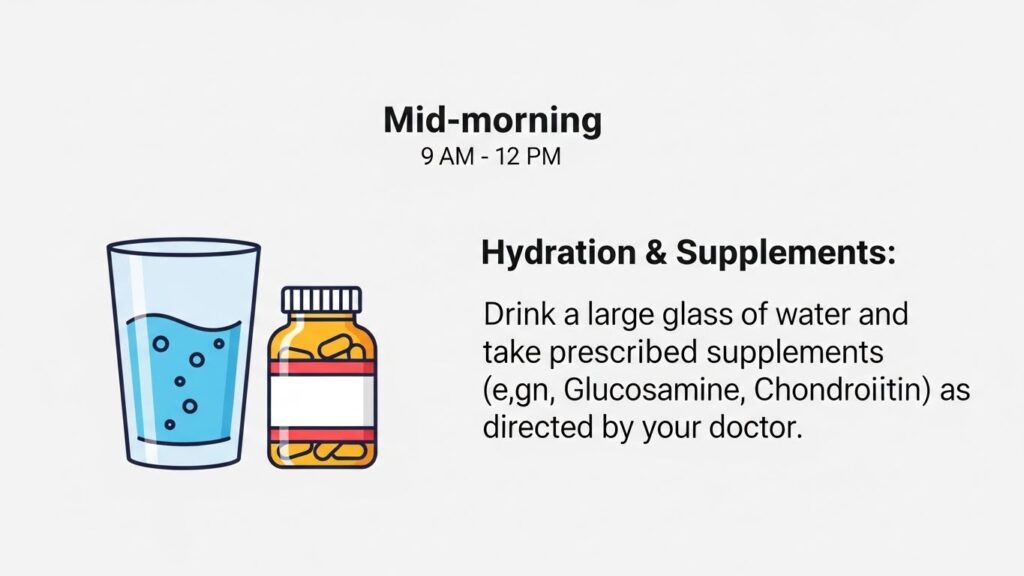 Daily routine to reduce arthritis knee flare-ups