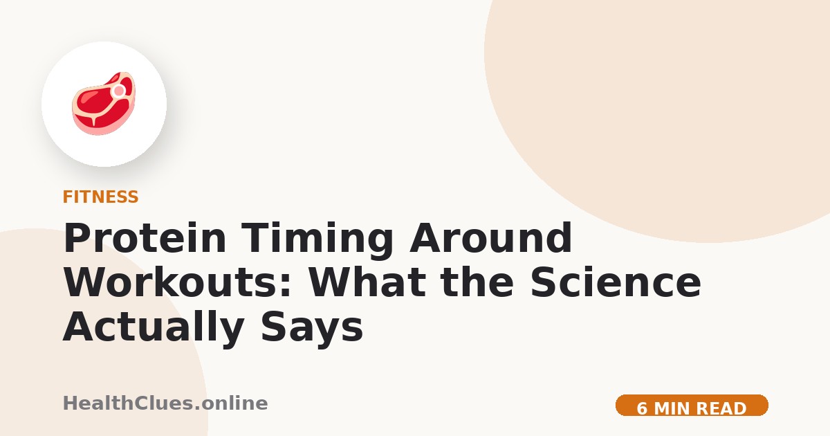 Protein Timing Around Workouts: What the Science Actually Says
