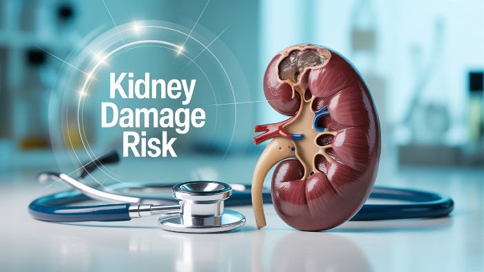 Kidney damage risk in uncontrolled high blood pressure