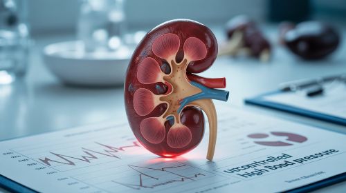 Kidney damage risk in uncontrolled high blood pressure