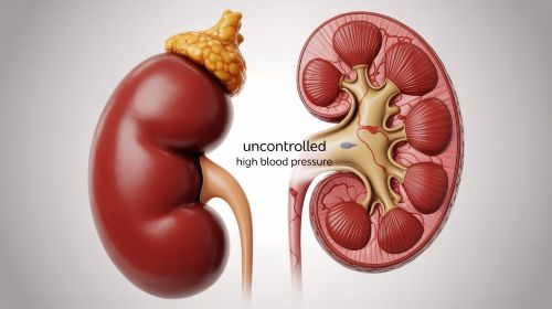 Kidney damage risk in uncontrolled high blood pressure