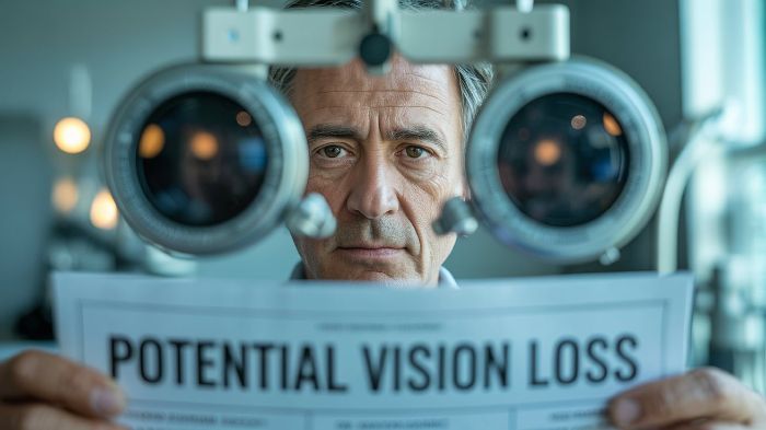 Vision loss possibility in uncontrolled diabetes