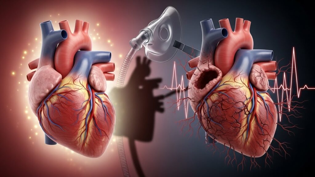 Heart disease complications from untreated sleep apnea