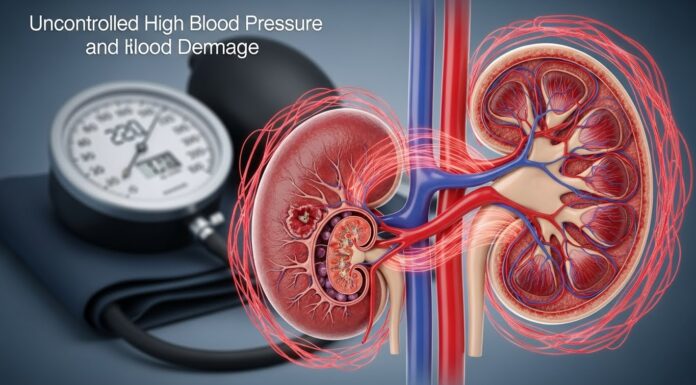 Kidney damage risk in uncontrolled high blood pressure Kidney damage risk in uncontrolled high blood pressure