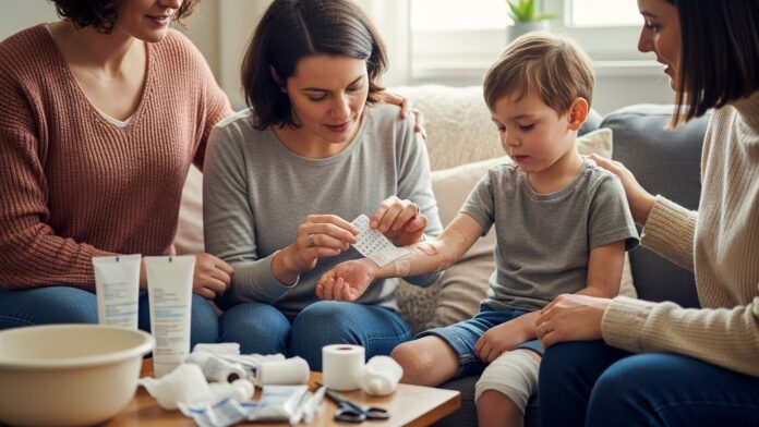 Management of rare skin disease epidermolysis bullosa at home