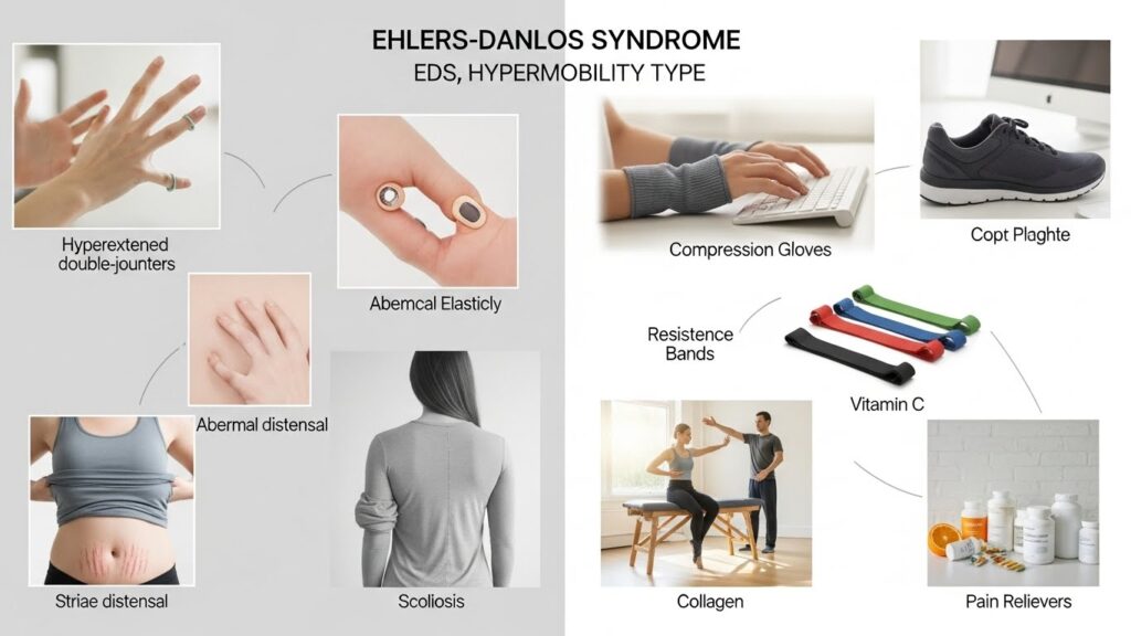 Symptoms and coping with Ehlers-Danlos syndrome hypermobility type