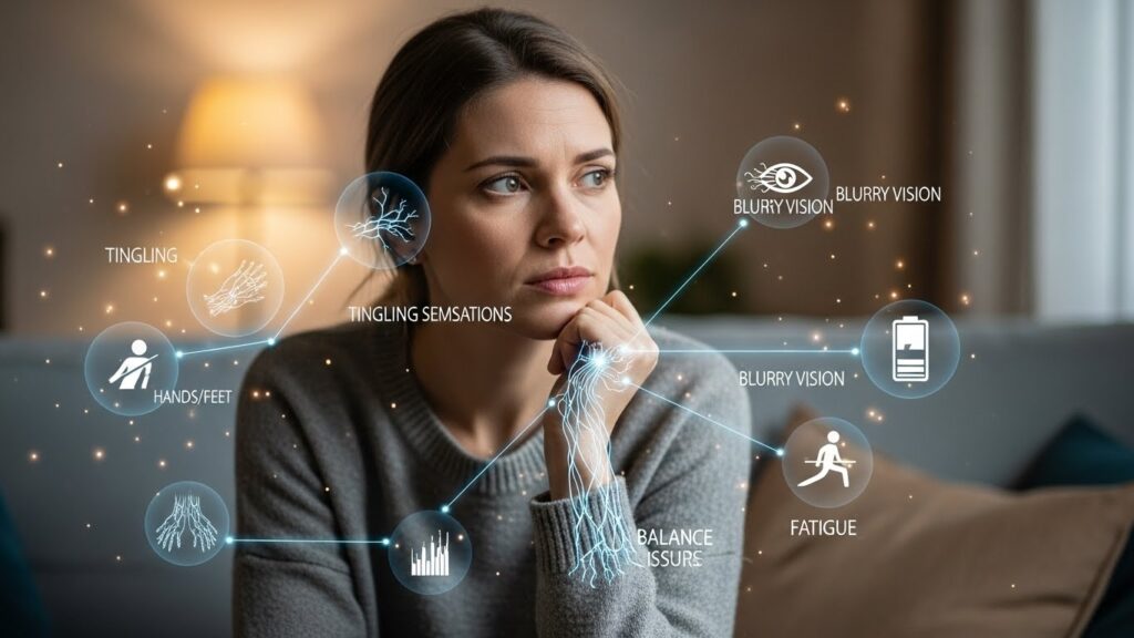 Recognising early warning symptoms of multiple sclerosis