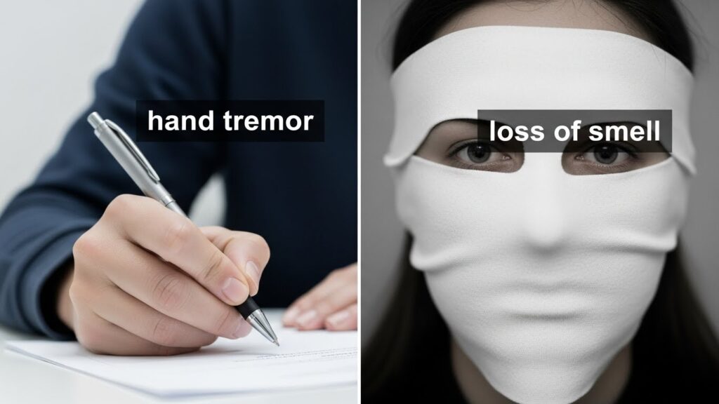 What are the first symptoms of Parkinson’s disease